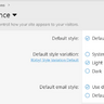 Style Variation Default